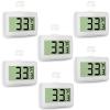 6 Pack Digital Refrigerator Thermometer, Waterproof Freezer Room Thermometer,High Precision Fridge Alarm Thermometer with Hook for Kitchen Home,C/F Convertible view 1