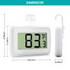 6 Pack Digital Refrigerator Thermometer, Waterproof Freezer Room Thermometer,High Precision Fridge Alarm Thermometer with Hook for Kitchen Home,C/F Convertible view 2