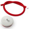 Adapter for LeLuv iPump Head to LeLuv Quick-Disconnect 1/4" Inner Diameter Vacuum Pumping Systems - White + 24" Red Premium Silicone Hose with Fitting view 1