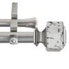 A&F Rod Decor - Folio 1" Double Curtain Rod 160-240 inch - Satin Nickel view 2