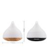 For Bedroom Home Mist Humidifiers For Incense Humidifier Air Purifying Aroma Diffuser Essential Oil Lamp Ultrasonic Atomizer Mini Usb Spray-Black view 2