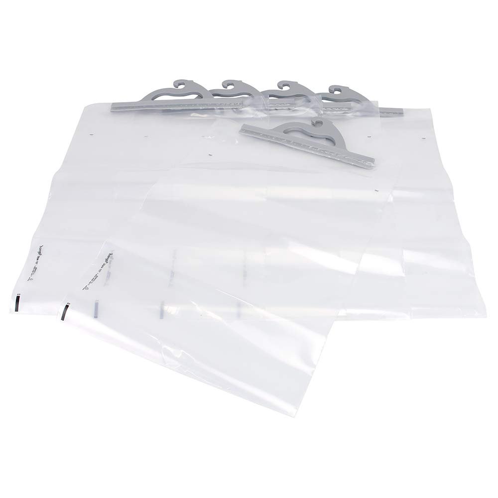 MONACO Deluxe Hang-Up Bags with Gray Handle 21 inches H x 14 inches W 5 Bags per Package