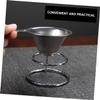Hemoton 2pcs tea strainer holder stainless steel strainer Tea Filter Holder Rack coffee coffe filter coffee Leak Stand thicken ceremony set view 4