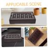 1pc Rectangular Tea Tray Water Simple Storage for Home Use Elegant Design for Tea and Easy to Clean Walnut view 3