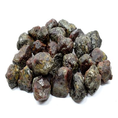 Deep Red Green Yellow Garnet Almandine Rough Specimens Natural Gemstone Crystal Mineral Cabochon Raw Nuggets - Brazil (20PCS)