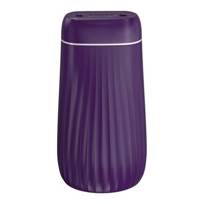For Bedroom Home Mist Humidifiers For Dual-Jet Humidifier Usb Charging Ultrasonic Large-Capacity Humidifier Office Desk Silent Fog Aroma Diffuser-1L-Purple_110*110 * 210Mm