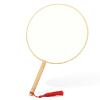 Agatige Chinese Hand Fan, Ancient Court Style Round Blank Silk Fan Chinese Fan Chinese Traditional Accessories for Women, Dance, Wedding, Embroidery, Painting view 1