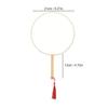 Agatige Chinese Hand Fan, Ancient Court Style Round Blank Silk Fan Chinese Fan Chinese Traditional Accessories for Women, Dance, Wedding, Embroidery, Painting view 4