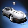1978 Corvette Silver Anniversary Edition with Dark Gray Interior - Fine Art Print by Danny Whitfield - Size 24 X 36 view 1