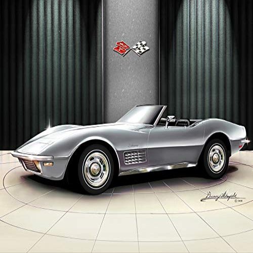 1970 Corvette Roadster Cortez Silver -Fine Art Print by Danny Whitfield - Size 20 X 30