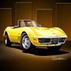 1968 Corvette 427 Roadster Daytona Yellow -Fine Art Print by Danny Whitfield - Size 20 X 30 view 1