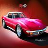 1972 Corvette convertibile Spring Rose with Letter Tires - Fine Art Print by Danny Whitfield - Size 20 X 30 view 1