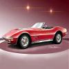1971 Corvette Stingray Roadster Monza red - Fine Art Print by Danny Whitfield - Size 20 X 30 view 1