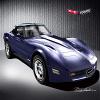 1981 Corvette Coupe Dark Blue - Fine Art Print by Danny Whitfield - Size 20 X 30 view 1
