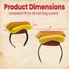 Nicky Bigs Novelties Hot Dog Hat, Hotdog Headband, Hot Dog Costume Adult, Hotdog Accessories, Funny Headband, Funny Hat, Crazy Hats, Silly Hats For Adults view 3