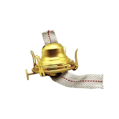 Light of Mine  Queen Anne Solid Brass Replacement Burner for Antique Hurricane Lamps (1 Pack)  Premium Oil Lamp Burner for Restoration & Custom Builds
