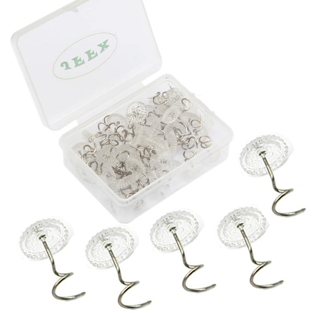 100 Pcs Bed Skirt Pins Upholstery Tacks