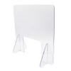 Manufactuer wangshePortable Sneeze Protection and Touch-Proof Transparent Acrylic Independent Shielding Layer, Service Desk Counter Office Supplies (19in x19 in) view 3