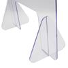 Manufactuer wangshePortable Sneeze Protection and Touch-Proof Transparent Acrylic Independent Shielding Layer, Service Desk Counter Office Supplies (19in x19 in) view 4