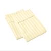 Luxurious 100% Pima Cotton 1500-Thread-Count Pillow Case Set of 2-Piece (Queen 20 x 30) Ivory Color, Stripe Pattern. view 1