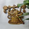 Akriti Brass Metal Radha Krishna Swing Wall Showpiece Radha Krishna Jhula Wall Hanging Living Room Decorative Wall decor Metal Wall Hanging showpiece view 1