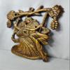 Akriti Brass Metal Radha Krishna Swing Wall Showpiece Radha Krishna Jhula Wall Hanging Living Room Decorative Wall decor Metal Wall Hanging showpiece view 2