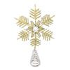 Homeford Christmas Beaded Tree Topper, Gold, 11-Inch view 1
