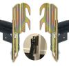 2 Pcs 711 Bed Frame Bolt On to Hook On Conversion Brackets for Headboard with Hardware, Adjustable Bed Rail Hook Plate AdapterHook on Bed Rails Brackets view 1