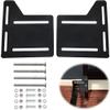 2 Pcs Bed Frame Brackets Adapter for Headboard Extra, Heavy Duty Bed Modification Plate, Headboard Attachment Bracket with Hardware view 1