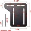 2 Pcs Bed Frame Brackets Adapter for Headboard Extra, Heavy Duty Bed Modification Plate, Headboard Attachment Bracket with Hardware view 2