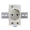 angwang Rail Socket,EU Type 35mm DIN Rail Mount AC Power Socket 16A 250V AC Connector view 2