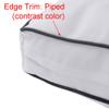 Twin-XL Contrast Pipe Trim 8" Mattress Size 80x39x8 Outdoor Daybed Fitted Sheet Slip Cover Only-AD106 view 4