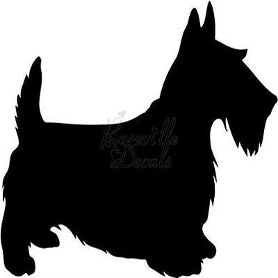 Roseville Decals Scottish Terrier Scottie Dog Pet Lover Vinyl Decal Sticker for Home Office Decor Vehicle Window Sign Size- [20 inch] / [50 cm] Wide Color- Matte Black