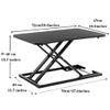 ZYCSKTL Desk Computer Table Style Folding Laptop Table,Standing Liftable Computer Desk, Folding Notebook to Increase Writing Desk, Movable Office Workbench, No Installation view 3