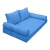 Prolinemax |SLIPCOVER ONLY|S1 Outdoor Daybed Mattress Bolster Backrest Cushion Covers Piped Trim Twin-XL AD102 view 1