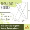 APQ Supply Outdoor Trash Bag Holder for Plastic Bags, 18 x 14 x 32 Inches. Portable Garbage Bag Holder. Folding Wire Holders for Lawn. Collapsible X-Frame Stand Bags for Garden, Laundry, Yard view 2