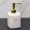 Auart YiLei-LL Liquid Pump Soap Dispenser Cube Ceramic Soap Dispenser, Lotion Bottle with Chrome Plated Plastic Pump, Durable Repeatedly Filled (Color : Yellow, Size : 230ml) view 1