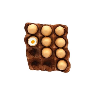 Home Decoration Magnetic Refrigerator Paste Sticky Notes Bread Machine Tomato Egg Pan Teapot Milk Model Fridge Magnet Collection DUO ER (Color : A box of eggs)