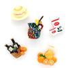 DUO ER Magnetic Refrigerator Stick Mosaic Juice Cup Milk Coffee Cup Orange Juice Bottle Red Wine Basket 3D Fridge Magnets Refrigerator (Color : Basket Wine) view 2