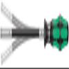 WERA 05028161001 393 S Bitholding Screwdriver Extra Slim with Flexible Shaft, 1/4" x 173.5 mm view 1