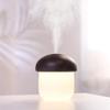 For Bedroom Home Mist Humidifiers For Portable Usb Humidifier Mini Silent Air Moisturizing Humidifier Aromatherapy Essential Oil Humidifier Mushroom Lamp-Walnut Color + Base Tray view 2