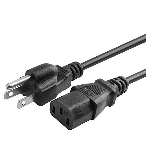 Yustda New AC in Power Cord Outlet Socket Plug Cable Lead for HP 8120-2371 81202371 Ac Power Cord NEMA 5-15P to IEC320C13 Fits HP All Laser Jet