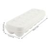 Agatige 12 Grids Egg Holder for Countertop, Portable Plastic Egg Storage Container with Lids for Kitchen Refrigerator BBQ Picnic, 11.8 x 4.3 x 2.6 in view 2