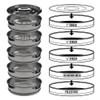 Stackable Herbal Shaker Sifter Bud Sorting Kit (12'' Commercial Stainless) view 1