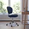 BizChair Mid-Back Navy Mesh Swivel Task Office Chair with Chrome Base view 1