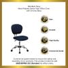 BizChair Mid-Back Navy Mesh Swivel Task Office Chair with Chrome Base view 4