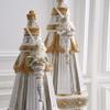 K&K Interiors Assorted Gold and Silver Finial Nutcracker Ornaments (2 Styles) view 2