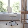 BizChair Mid-Back White Mesh Swivel Task Office Chair with Chrome Base view 1