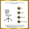 BizChair Mid-Back White Mesh Swivel Task Office Chair with Chrome Base view 4