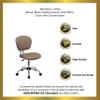 BizChair Mid-Back Coffee Brown Mesh Swivel Task Office Chair with Chrome Base view 4